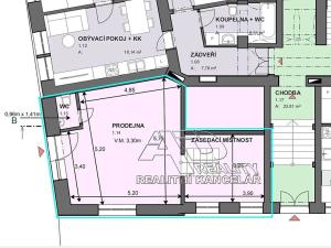 Pronájem obchodního prostoru, České Budějovice, Fráni Šrámka, 43 m2