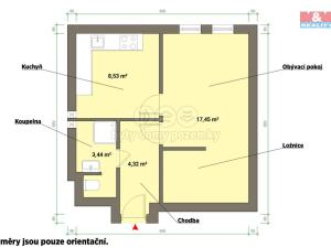 Pronájem bytu 1+1, Mariánské Lázně, Chebská, 35 m2
