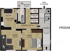 Prodej rodinného domu, Písek, Hradišťská, 130 m2