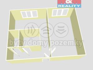 Pronájem bytu 1+kk, Jirkov, Bedřicha Pacholíka, 35 m2