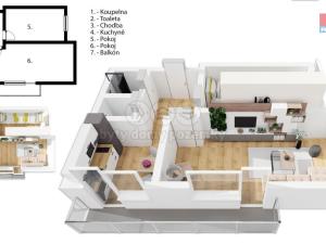 Prodej bytu 2+1, Jablonec nad Nisou, Na Roli, 53 m2