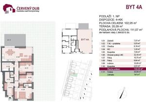 Prodej bytu 4+kk, Kostelec nad Černými lesy, Červený dub, 122 m2