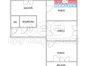 Prodej bytu 3+1, Karviná - Ráj, Haškova, 60 m2