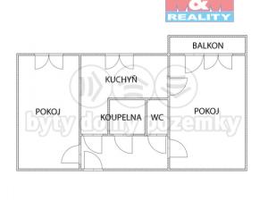 Prodej bytu 2+1, Rychvald, Středová, 48 m2
