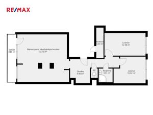 Prodej bytu 3+kk, Praha - Horní Počernice, Mezilesí, 74 m2
