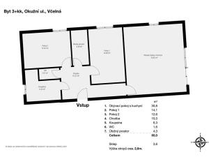 Prodej bytu 3+kk, Včelná, Okružní, 84 m2