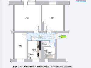 Prodej bytu 3+1, Ostrava - Hrabůvka, Mitušova, 54 m2