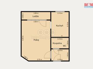 Pronájem bytu 1+1, Aš, Hlavní, 34 m2