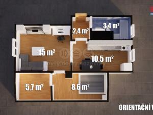 Prodej bytu 2+1, Velké Březno, Školní, 43 m2