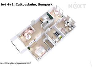 Prodej bytu 3+1, Šumperk, Čajkovského, 72 m2