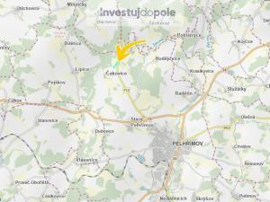 Prodej louky, Pelhřimov - Čakovice, 3809 m2