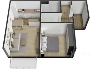 Prodej bytu 2+kk, Písek, K Háječku, 43 m2