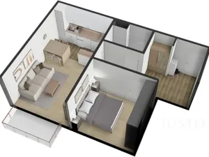 Prodej bytu 2+kk, Písek, K Háječku, 43 m2