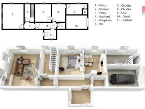 Prodej zemědělské usedlosti, Borek - Želejov, 90 m2