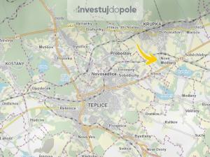 Prodej louky, Krupka - Nové Modlany, 1142 m2