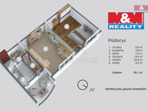 Prodej bytu 1+1, Ústí nad Labem - Střekov, Kramoly, 47 m2