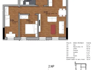 Pronájem bytu 3+kk, Kladno, Vrchlického, 70 m2