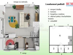 Prodej rodinného domu, Chýně, Amerlingova, 107 m2