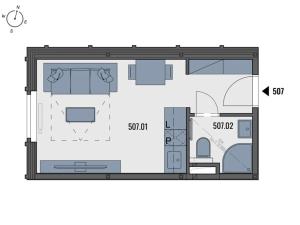 Pronájem bytu 1+kk, Praha - Vršovice, Kubánské náměstí, 18 m2