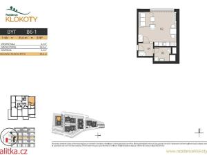 Prodej bytu 1+kk, Tábor, 36 m2