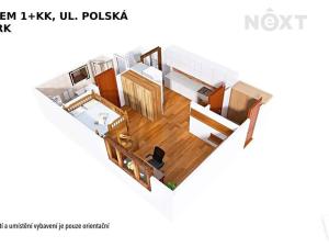 Pronájem bytu 1+kk, Šumperk, Polská, 34 m2