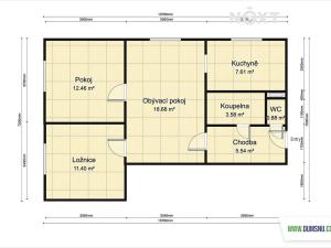 Pronájem bytu 3+1, Šumperk, 8. května, 60 m2
