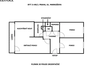 Prodej bytu 3+kk, Praha - Chodov, Markušova, 80 m2