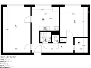 Prodej bytu 2+1, Brno, Novoměstská, 62 m2