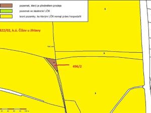 Prodej lesa, Čížov, 620 m2