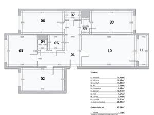 Prodej bytu 4+1, Praha - Modřany, Pertoldova, 93 m2