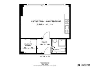 Pronájem bytu 1+kk, Mlékojedy, 35 m2