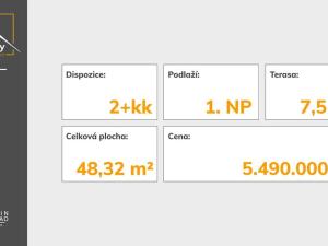Prodej bytu 2+kk, Mikulovice, 41 m2