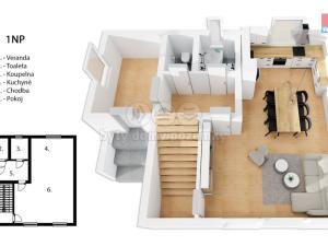 Prodej rodinného domu, Rybitví, Čapkova, 85 m2