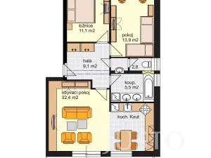 Pronájem bytu 3+kk, Písek, Karla Boromejského, 74 m2