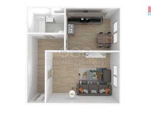 Pronájem bytu 2+kk, Klatovy - Klatovy III, Mánesova, 39 m2
