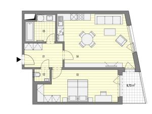 Pronájem bytu 2+kk, Ostrava - Moravská Ostrava, Důlní, 73 m2