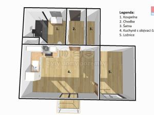 Pronájem bytu 2+kk, Písek - Budějovické Předměstí, Havelkova, 68 m2