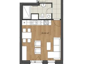 Pronájem bytu 1+kk, Liberec, Dukelská, 40 m2