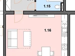 Prodej bytu 1+kk, Hronov, Husova, 38 m2