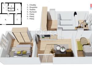Prodej bytu 3+1, Seč, Sídl. 9. května, 54 m2