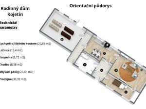 Prodej chalupy, Kojetín, 114 m2