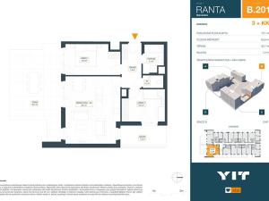 Pronájem bytu 3+kk, Praha - Hlubočepy, Wassermannova, 70 m2
