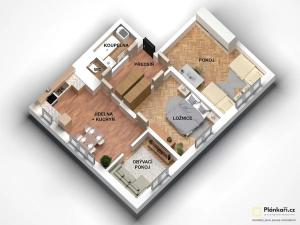 Prodej bytu 3+1, Býchory, 72 m2