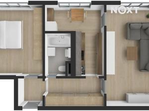 Pronájem bytu 2+1, Český Krumlov, Sídliště Plešivec, 58 m2
