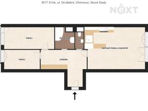 Prodej bytu 3+1, Olomouc, Družební, 89 m2