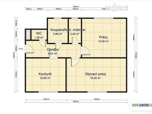 Pronájem bytu 2+1, Litovel, Mlýnská, 55 m2