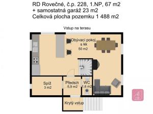 Prodej rodinného domu, Rovečné, 132 m2
