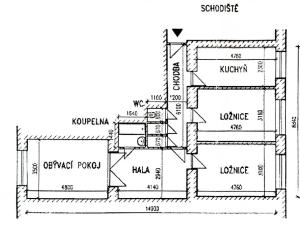 Prodej bytu 3+1, Praha - Vysočany, Nemocniční, 83 m2