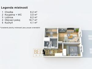 Prodej bytu 2+kk, Praha - Řepy, Zrzavého, 45 m2