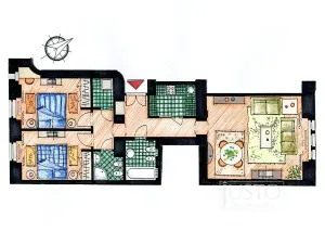 Pronájem bytu 3+1, Praha - Nové Město, Odborů, 80 m2
